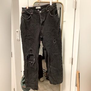 Abercrombie Curve Love High Rise Dad Jean